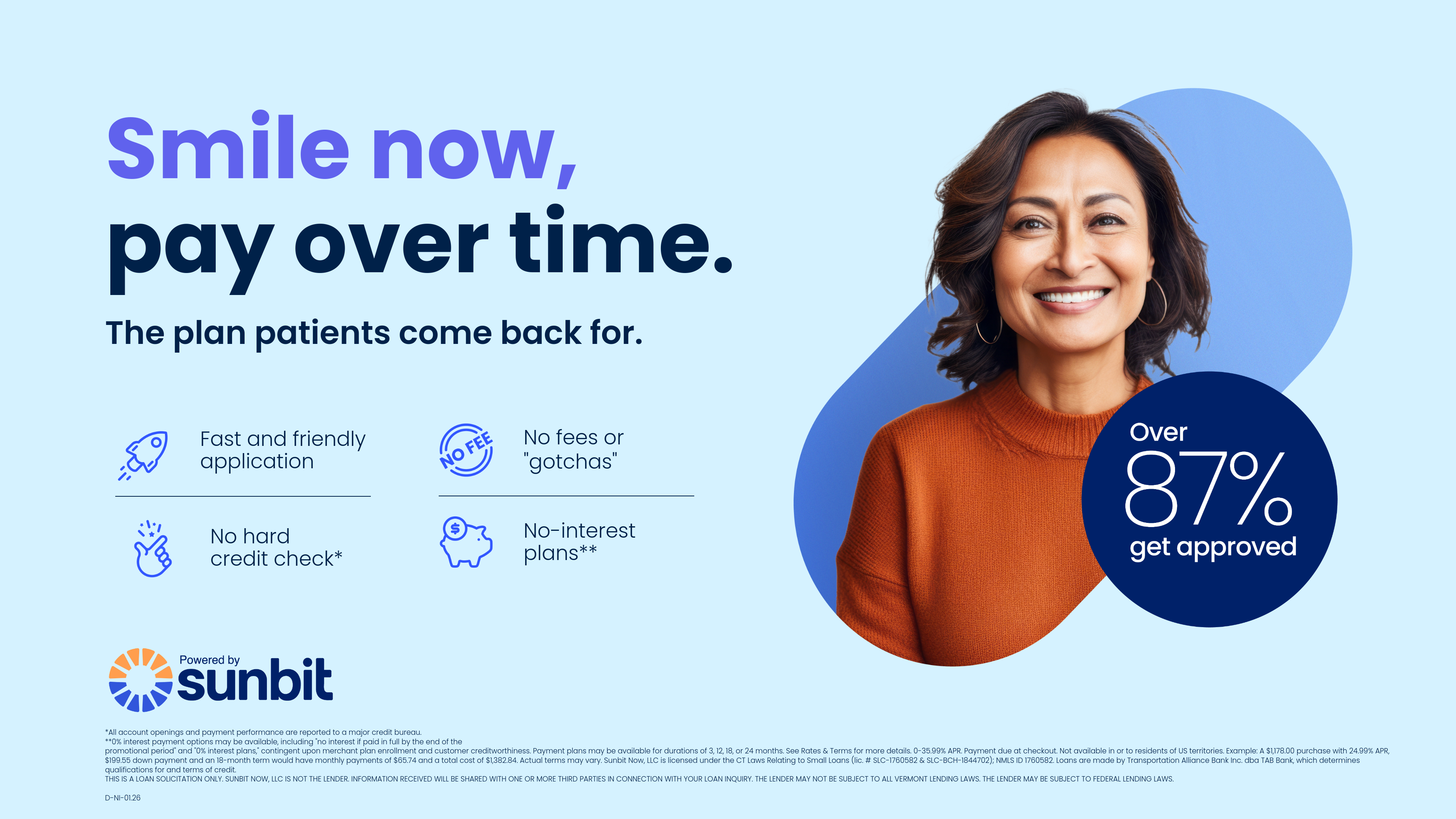 Sunbit Promotions Apply for Sunbit Financing | Stubbs Dental Implant Center