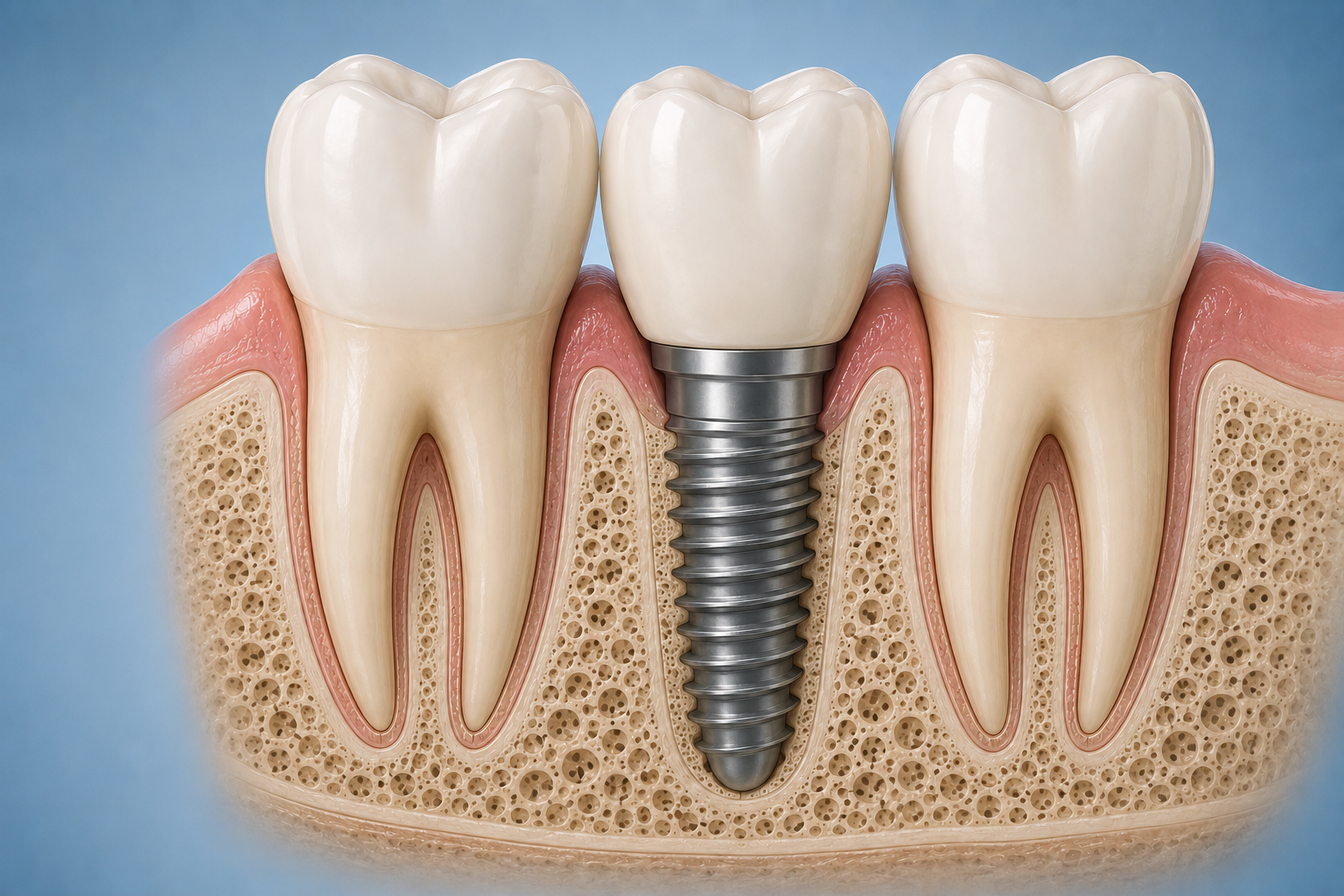 Dental implant osseointegration